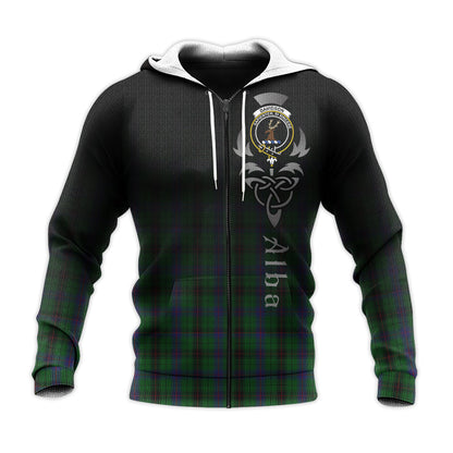 Printivon Davidson Tartan Crest Alba Celtic Hoodie