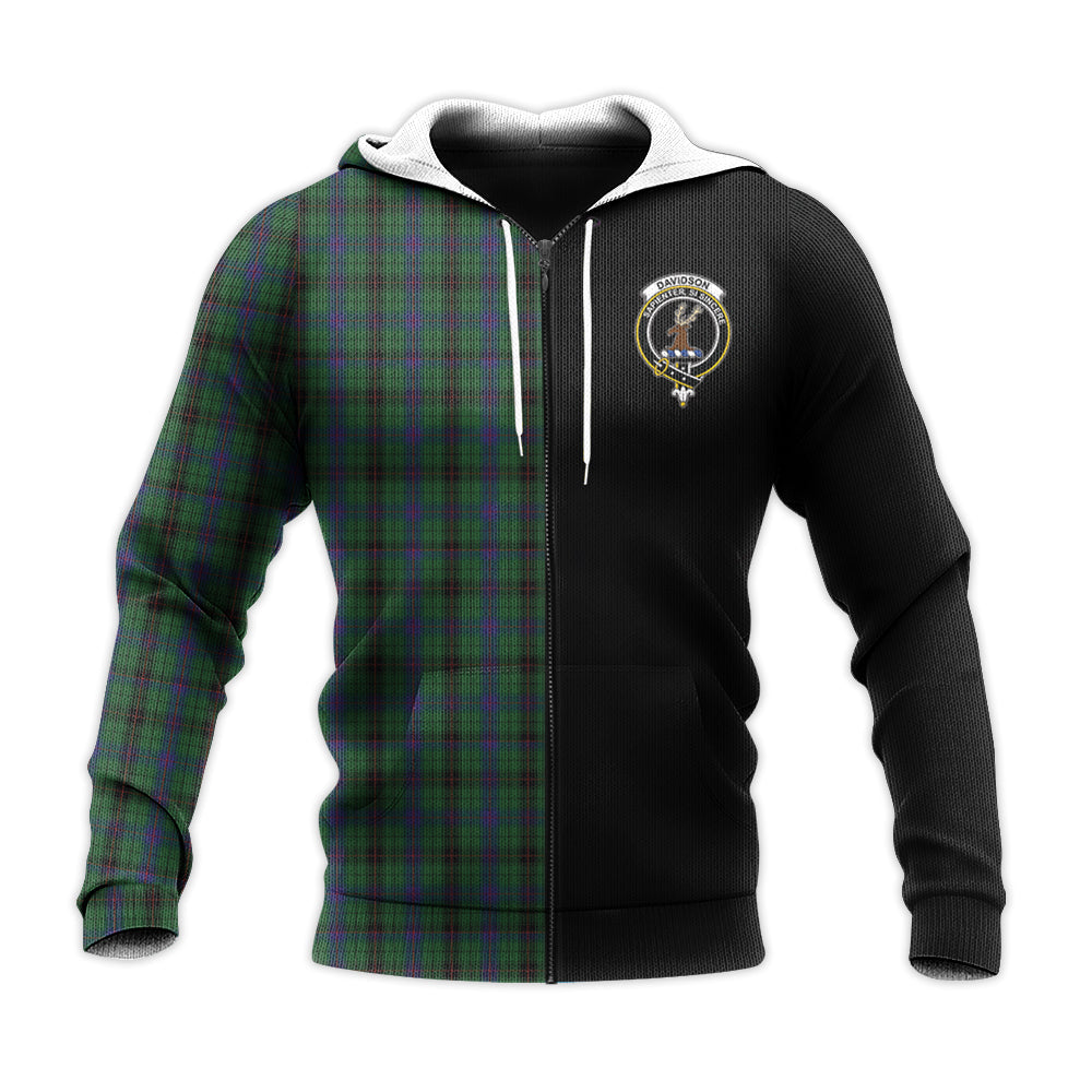 Printivon Davidson Tartan Personalize Half Hoodie