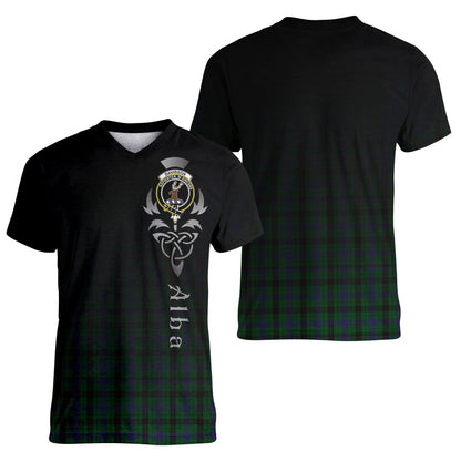 Printivon Davidson Tartan Crest Alba Celtic T Shirt