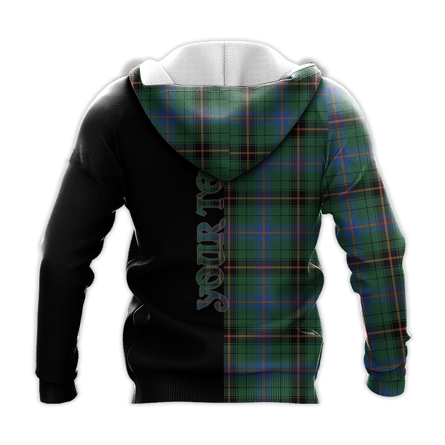 Printivon Davidson Ancient Tartan Personalize Half Hoodie