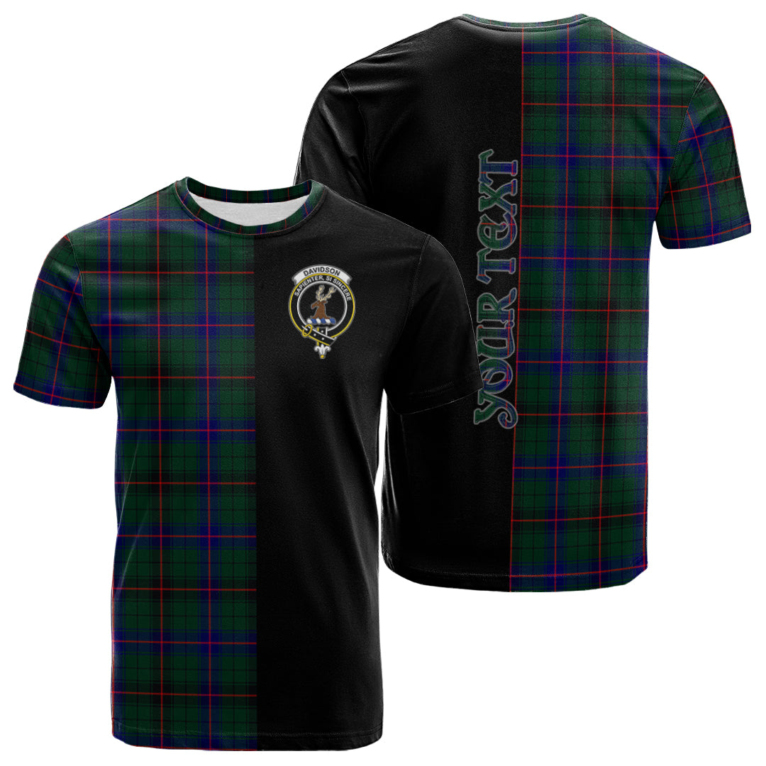 Printivon Davidson Modern Tartan Personalize Half T shirt