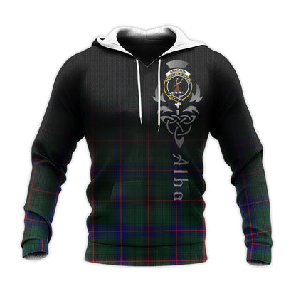 Printivon Davidson Modern Tartan Crest Alba Celtic Hoodie