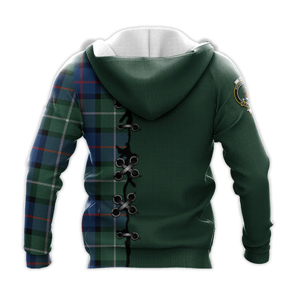 Printivon Davidson Of Tulloch Tartan Hoodie Lion Rampant And Celtic Thistle Style