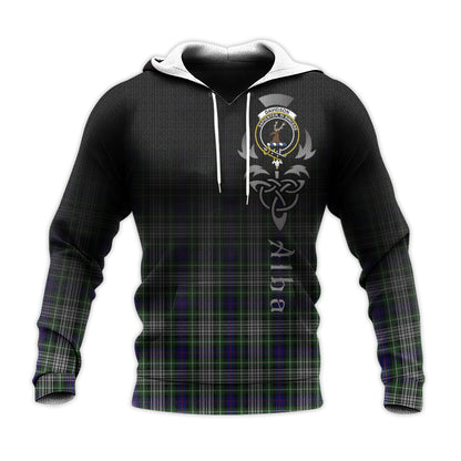 Printivon Davidson Of Tulloch Dress Tartan Crest Alba Celtic Hoodie