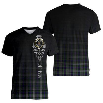 Printivon Davidson of Tulloch Dress Tartan Crest Alba Celtic T Shirt