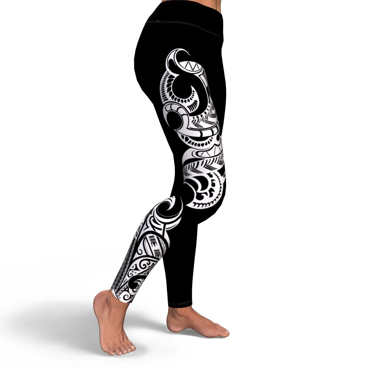 Polynesian Legging - Polynesian Tattoo Design Legging NN0