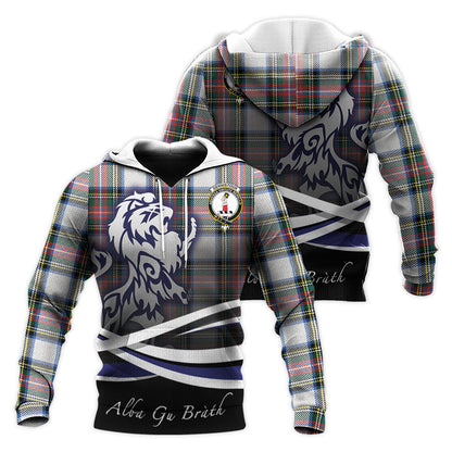 Printivon Dennistoun Tartan Scottish Lion Hoodie