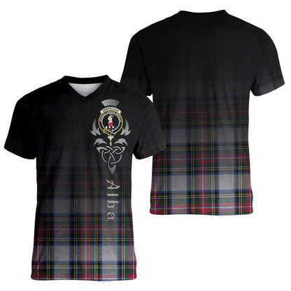 Printivon Dennistoun Tartan Crest Alba Celtic T Shirt