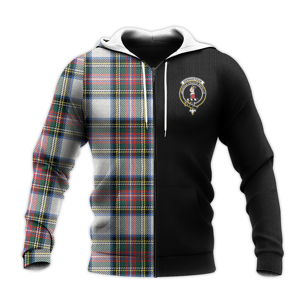 Printivon Dennistoun Tartan Personalize Half Hoodie
