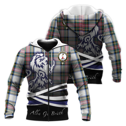 Printivon Dennistoun Tartan Scottish Lion Hoodie
