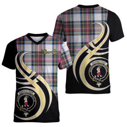 Printivon Dennistoun Tartan Crest Believe In Me T Shirt