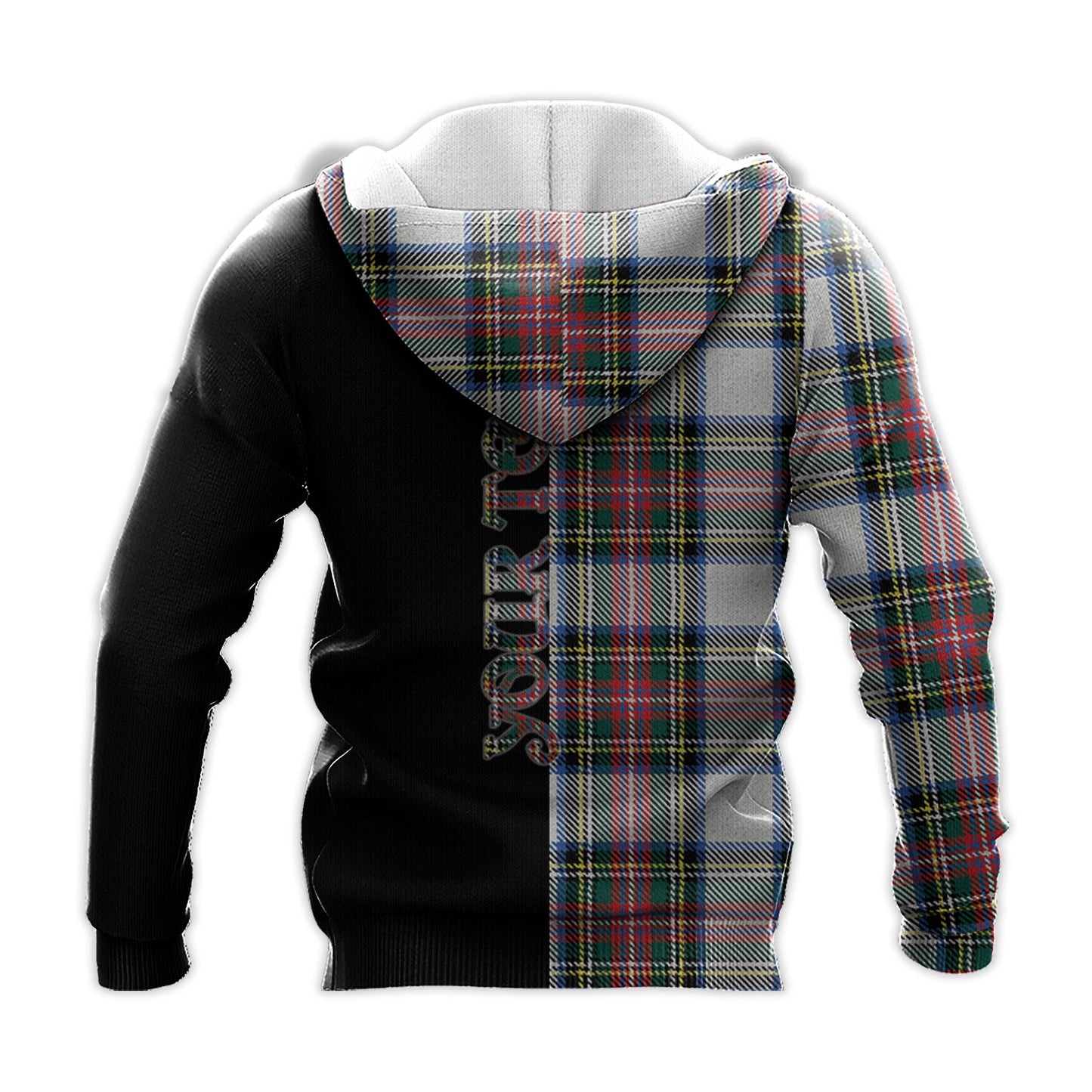 Printivon Dennistoun Tartan Personalize Half Hoodie