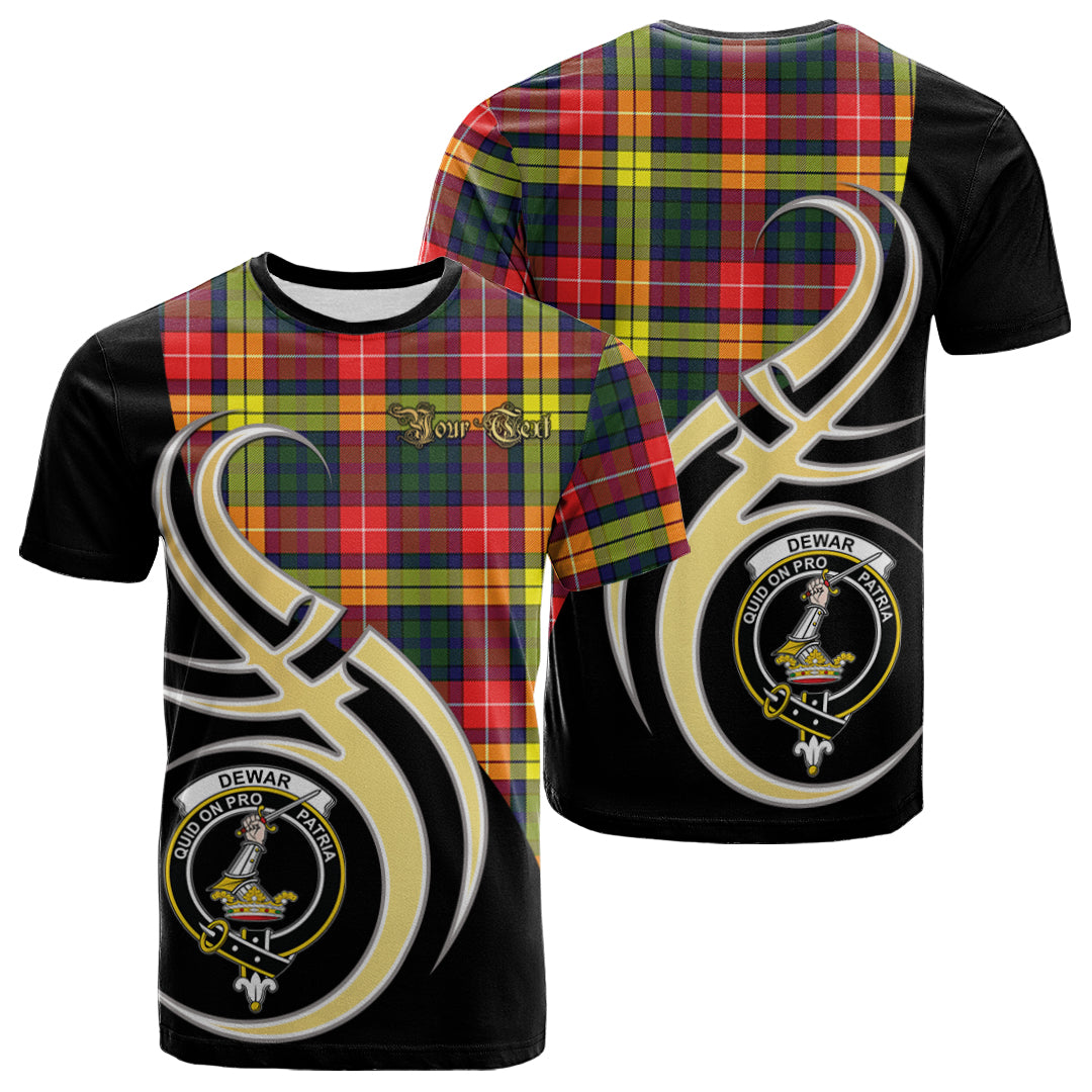 Printivon Dewar Tartan Crest Believe In Me T Shirt
