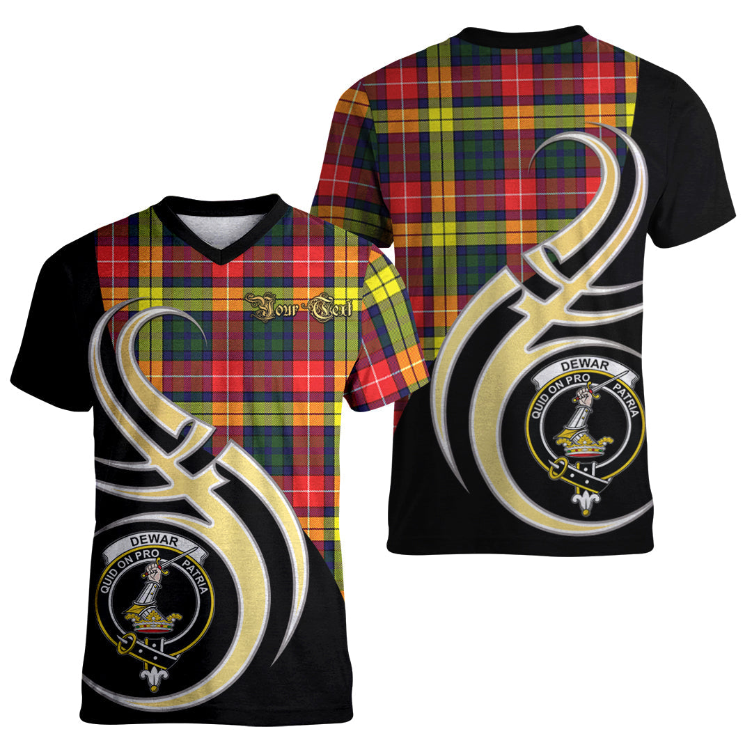 Printivon Dewar Tartan Crest Believe In Me T Shirt