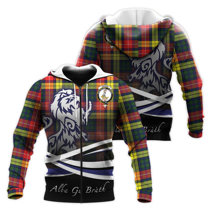 Printivon Dewar Tartan Scottish Lion Hoodie