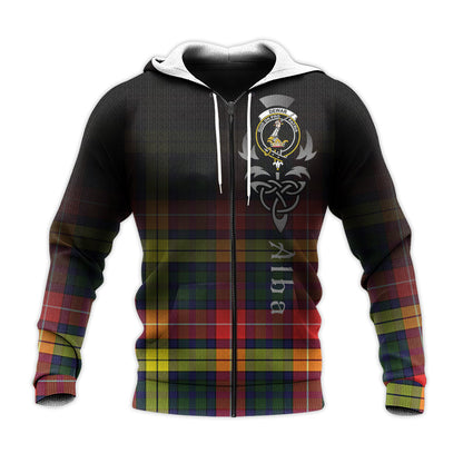 Printivon Dewar Tartan Crest Alba Celtic Hoodie