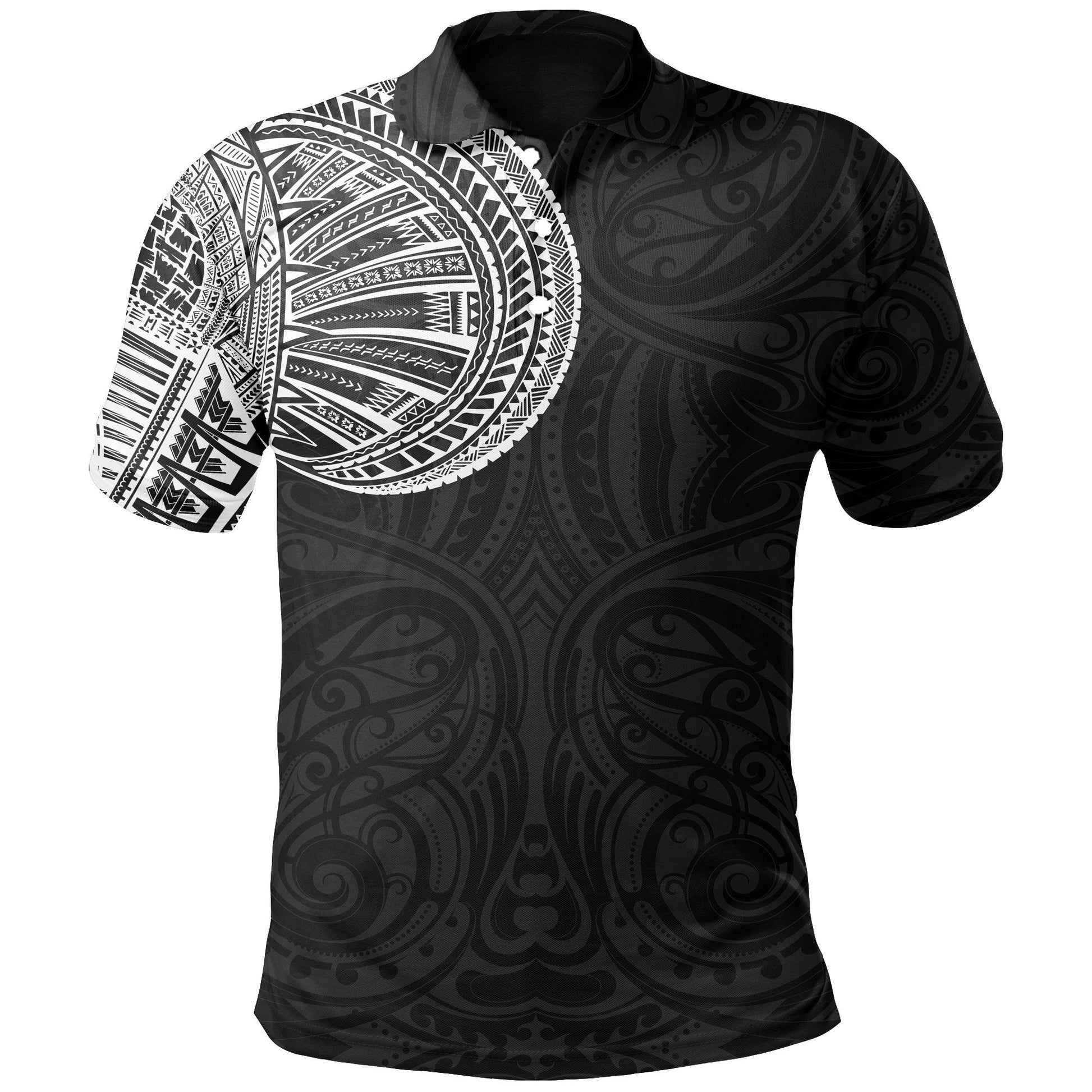 Samoa Tribal Polo Shirt Maori Tattoo Roman Reigns