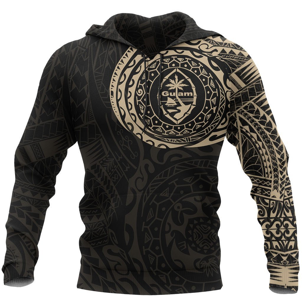 Guam Hoodie Guam Coat Of Arms Polynesian Tattoo A7