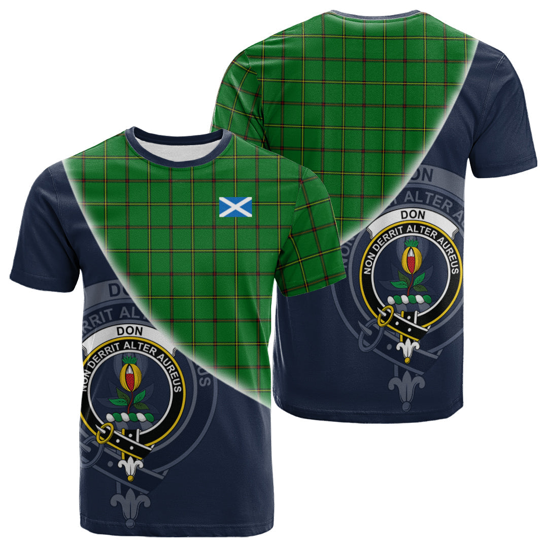 Printivon Don Tartan Scottish Crest T Shirt