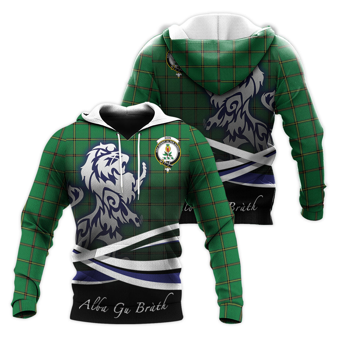 Printivon Don Tartan Scottish Lion Hoodie