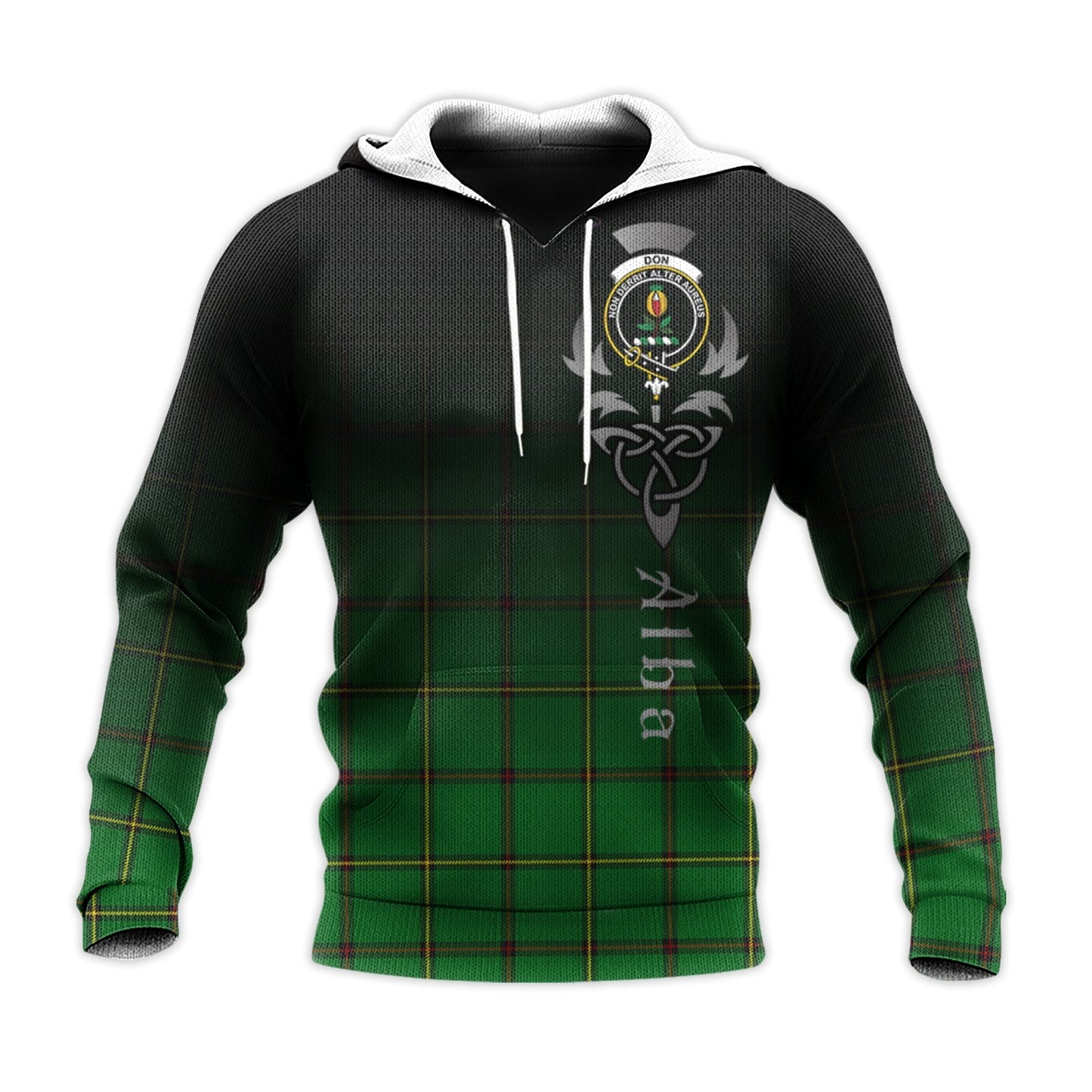 Printivon Don Tartan Crest Alba Celtic Hoodie