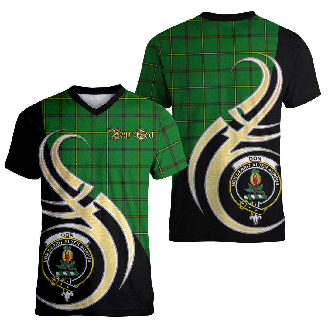 Printivon Don Tartan Crest Believe In Me T Shirt
