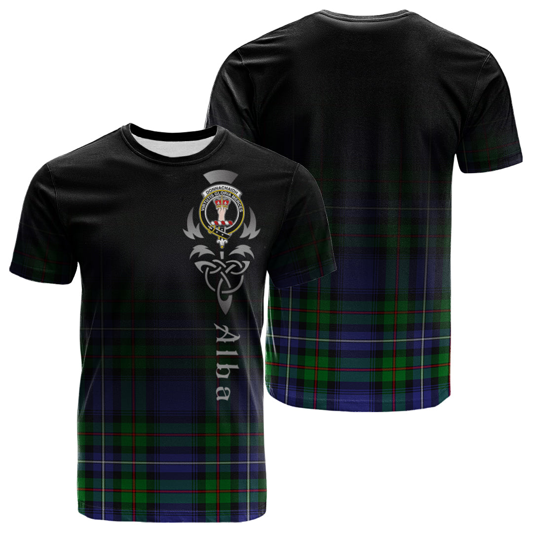 Printivon Donnachaidh Tartan Crest Alba Celtic T Shirt