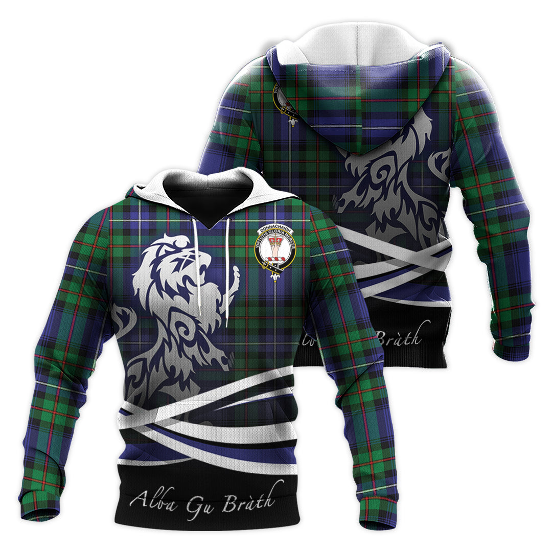 Printivon Donnachaidh Tartan Scottish Lion Hoodie
