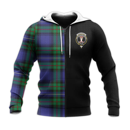 Printivon Donnachaidh Tartan Personalize Half Hoodie