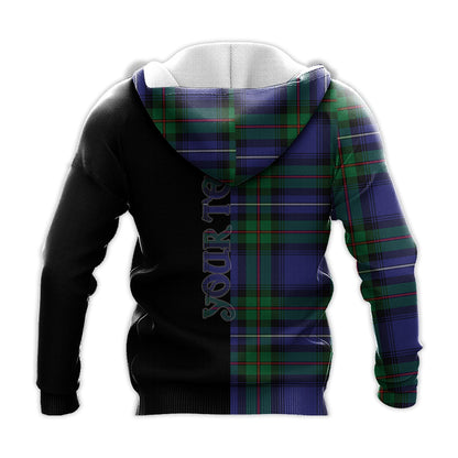 Printivon Donnachaidh Tartan Personalize Half Hoodie