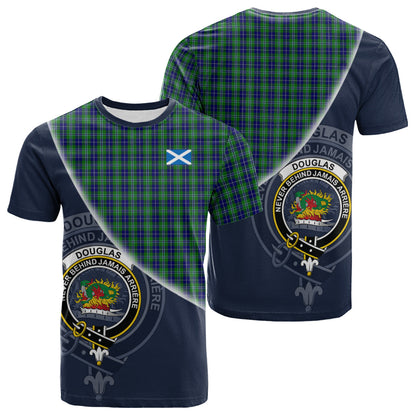 Printivon Douglas Tartan Scottish Crest T Shirt