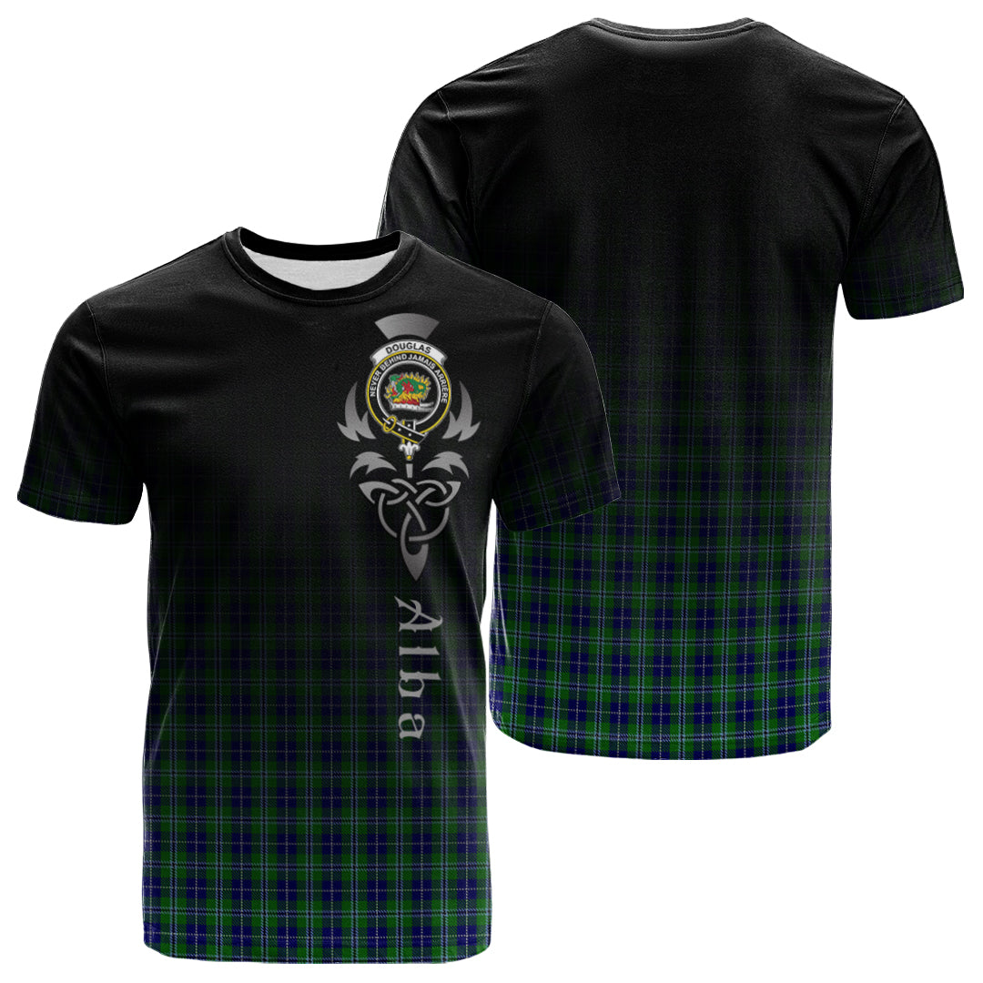 Printivon Douglas Tartan Crest Alba Celtic T Shirt
