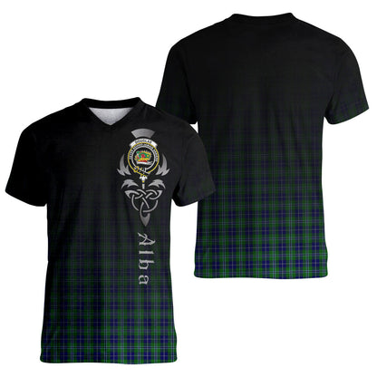 Printivon Douglas Tartan Crest Alba Celtic T Shirt
