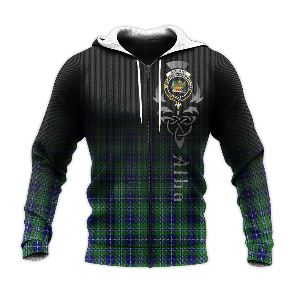Printivon Douglas Tartan Crest Alba Celtic Hoodie