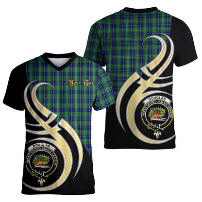 Printivon Douglas Tartan Crest Believe In Me T Shirt