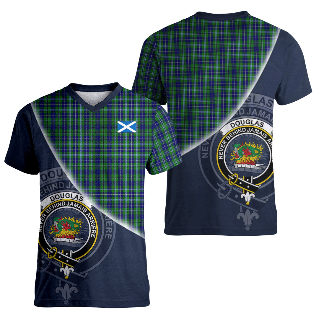 Printivon Douglas Tartan Scottish Crest T Shirt