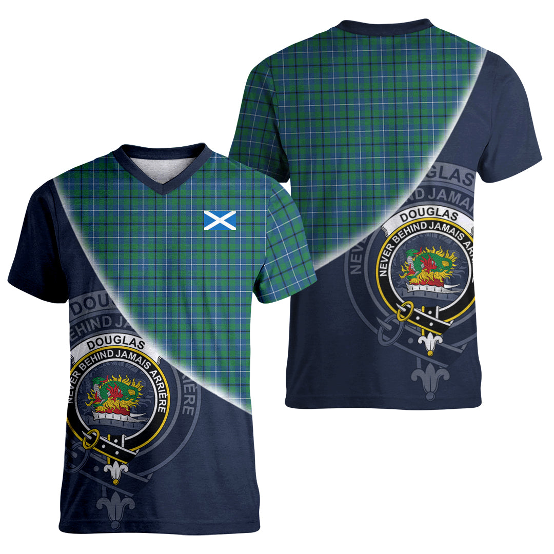 Printivon Douglas Ancient Tartan Scottish Crest T Shirt