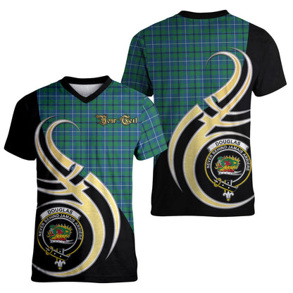 Printivon Douglas Ancient Tartan Crest Believe In Me T Shirt