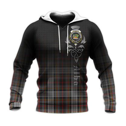 Printivon Douglas Ancient Dress Tartan Crest Alba Celtic Hoodie
