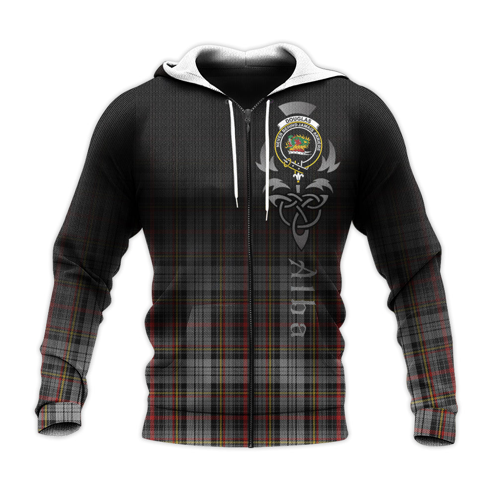 Printivon Douglas Ancient Dress Tartan Crest Alba Celtic Hoodie