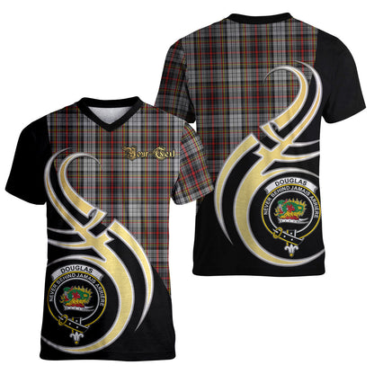 Printivon Douglas Ancient Dress Tartan Crest Believe In Me T Shirt