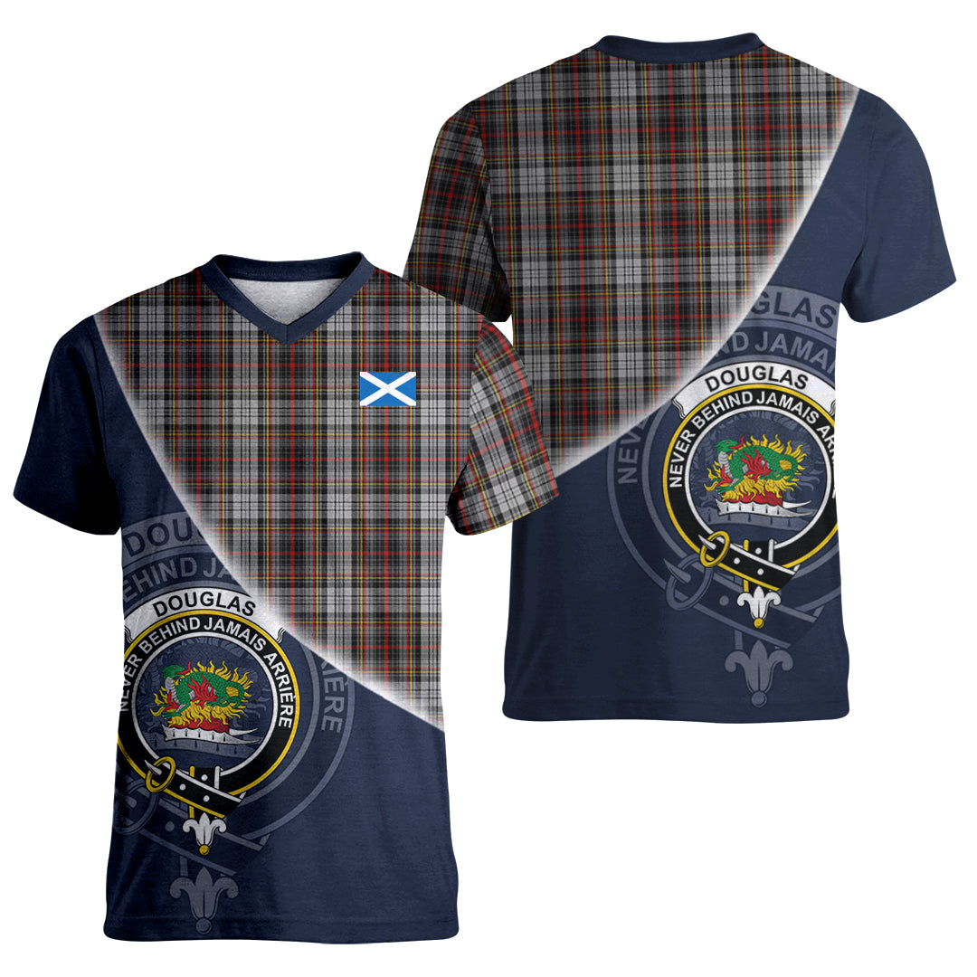 Printivon Douglas Ancient Dress Tartan Scottish Crest T Shirt