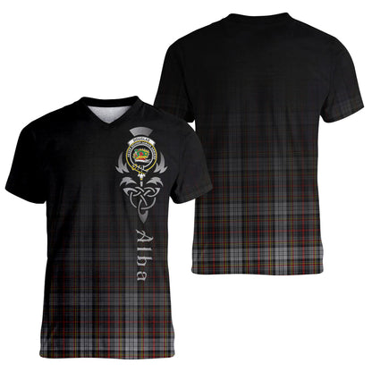Printivon Douglas Ancient Dress Tartan Crest Alba Celtic T Shirt