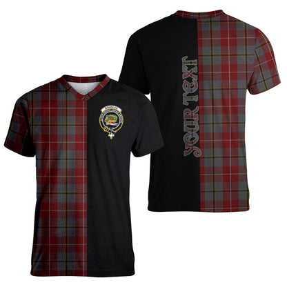 Printivon Douglas Ancient Red Tartan Personalize Half T shirt
