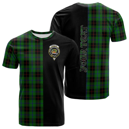 Printivon Douglas Black Tartan Personalize Half T shirt