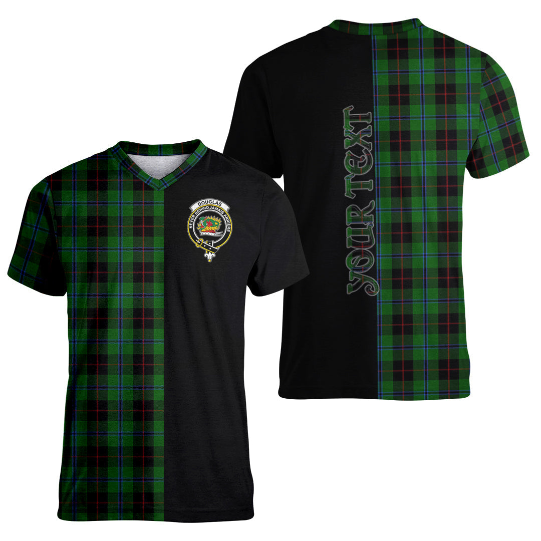 Printivon Douglas Black Tartan Personalize Half T shirt