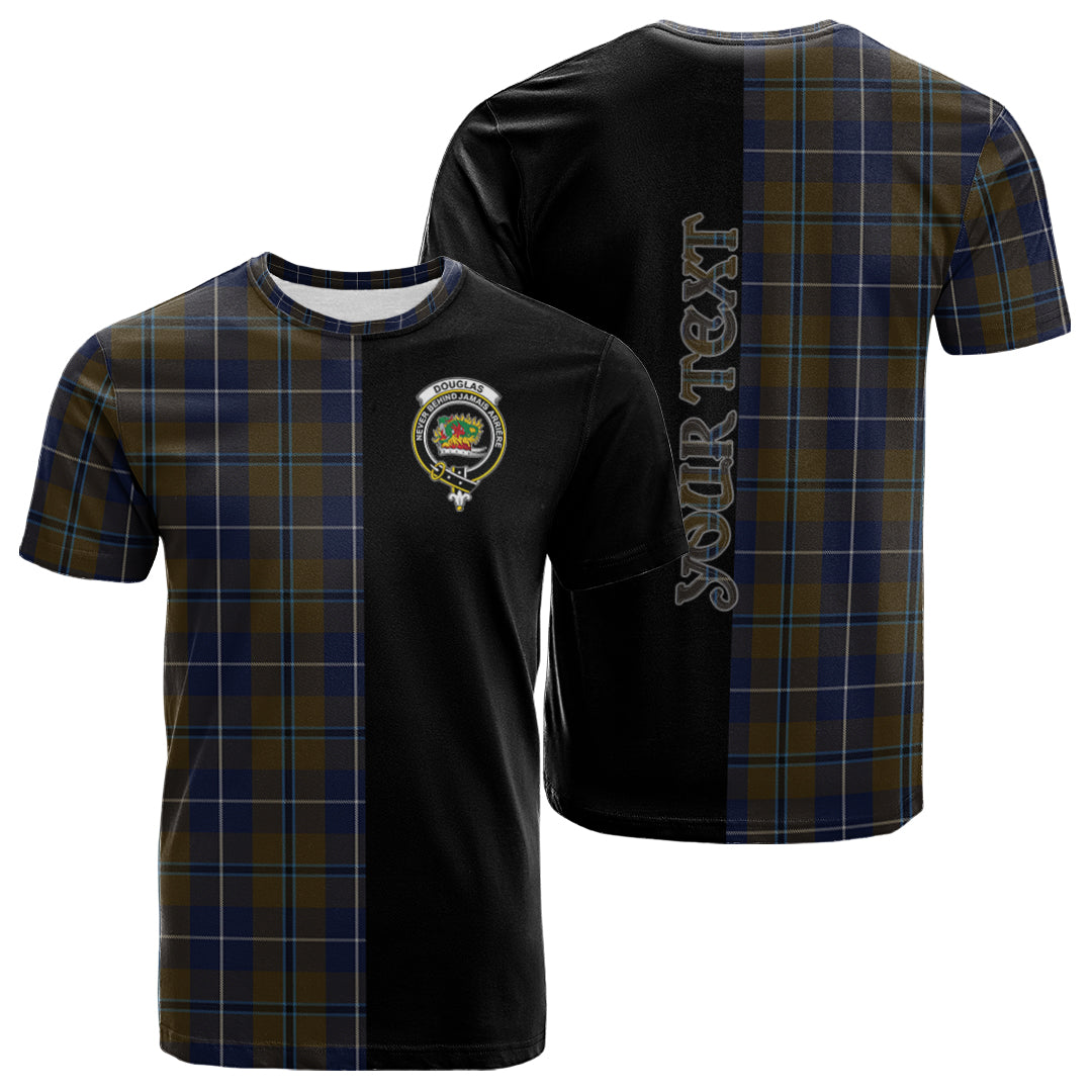 Printivon Douglas Brown Tartan Personalize Half T shirt