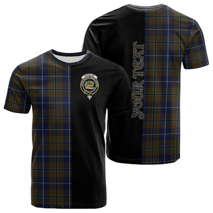 Printivon Douglas Brown Tartan Personalize Half T shirt