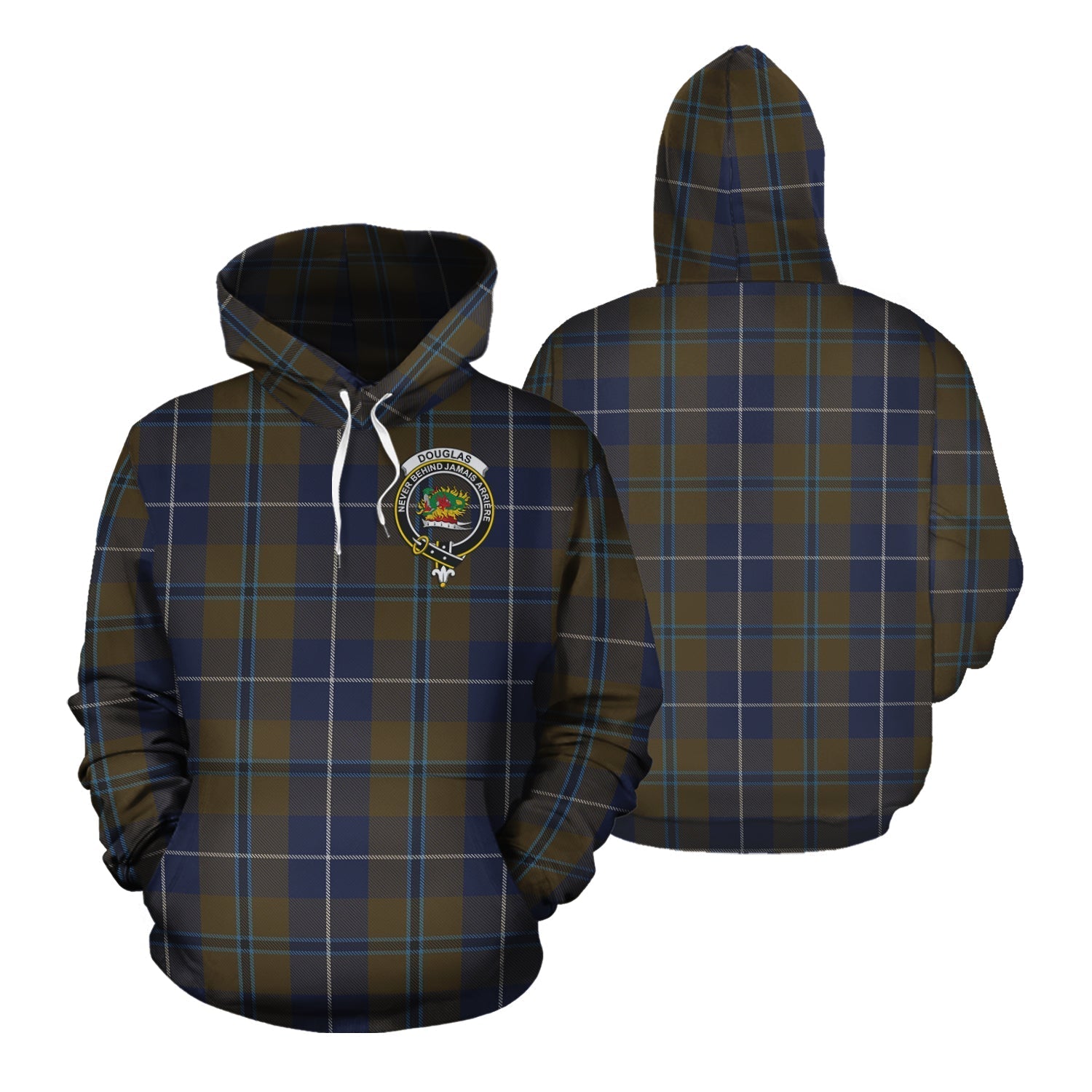 Printivon Douglas Brown Tartan Hoodie