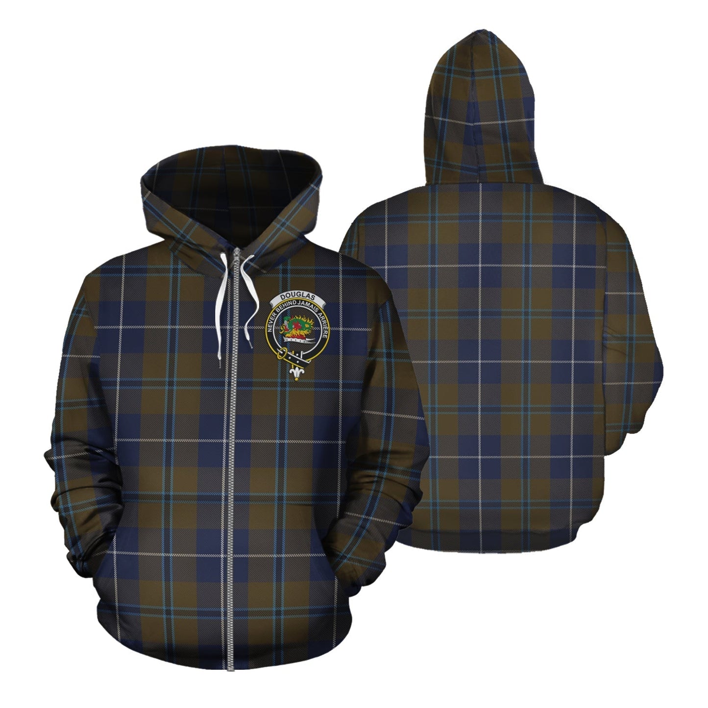 Printivon Douglas Brown Tartan Hoodie